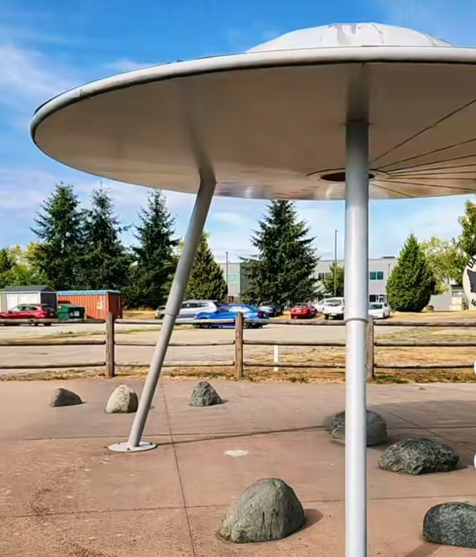 Flying Saucer with Transporter Beam