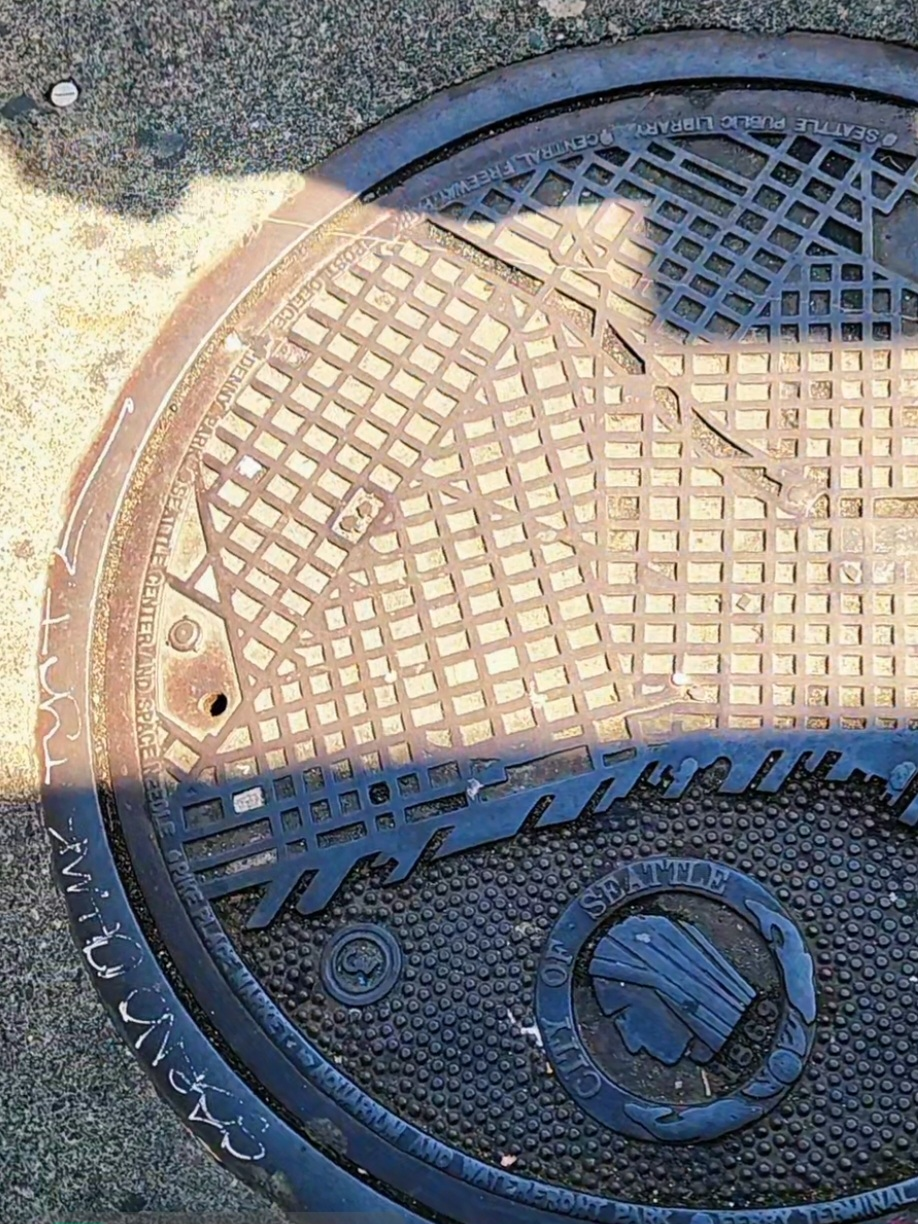Seattle Map Hatch Cover