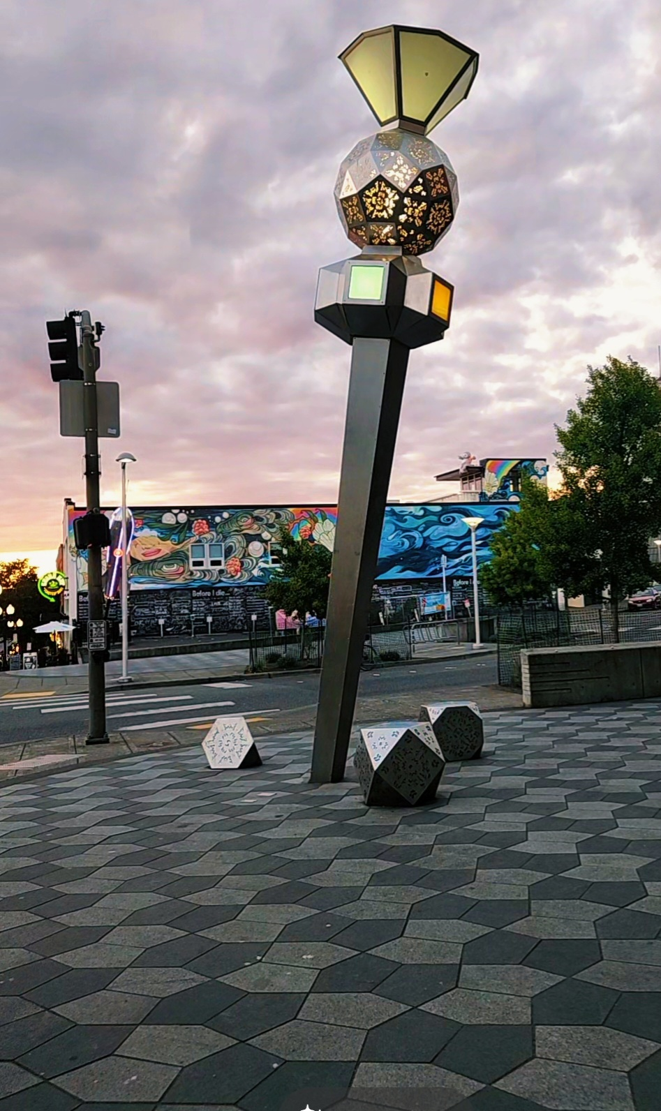 Sentinel and Archimedean Solids Sculpture